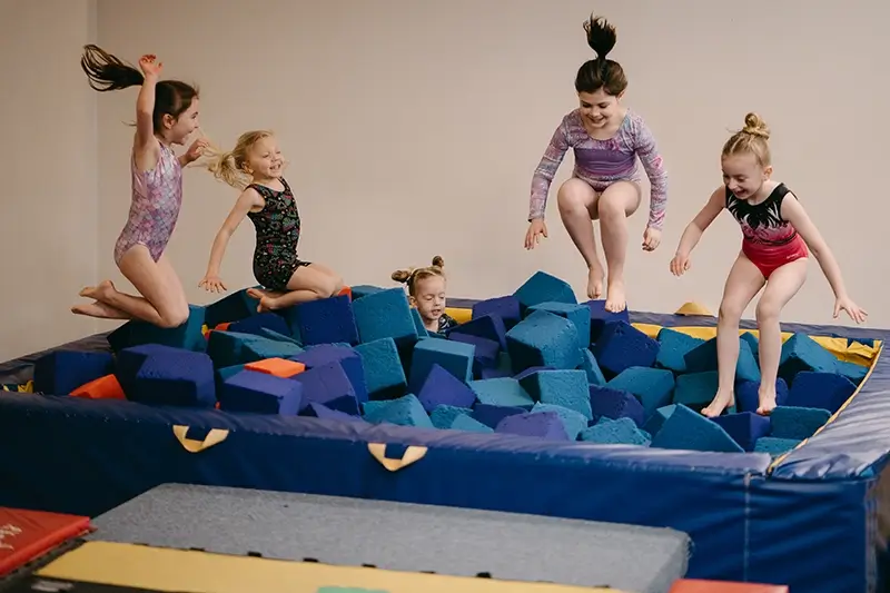 kids doing gymnastics