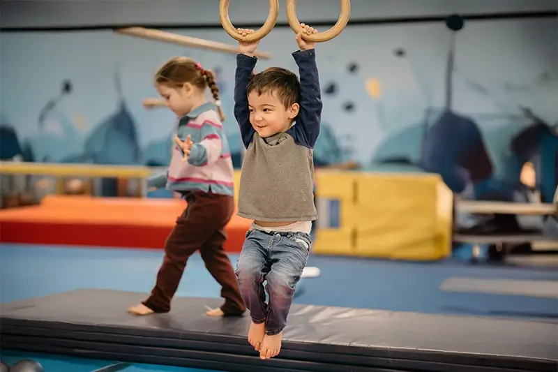 kids doing gymnastics